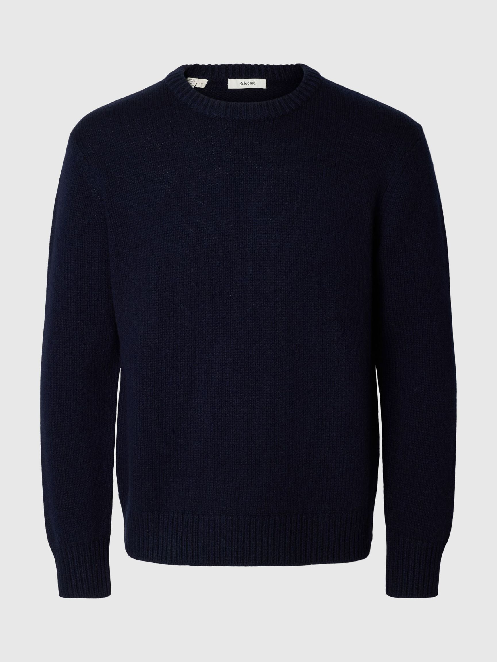 WOOL BLEND RELAXED FIT JUMPER, Sky Captain, highres