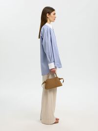 SMALL SUEDE BAG, Tan, highres
