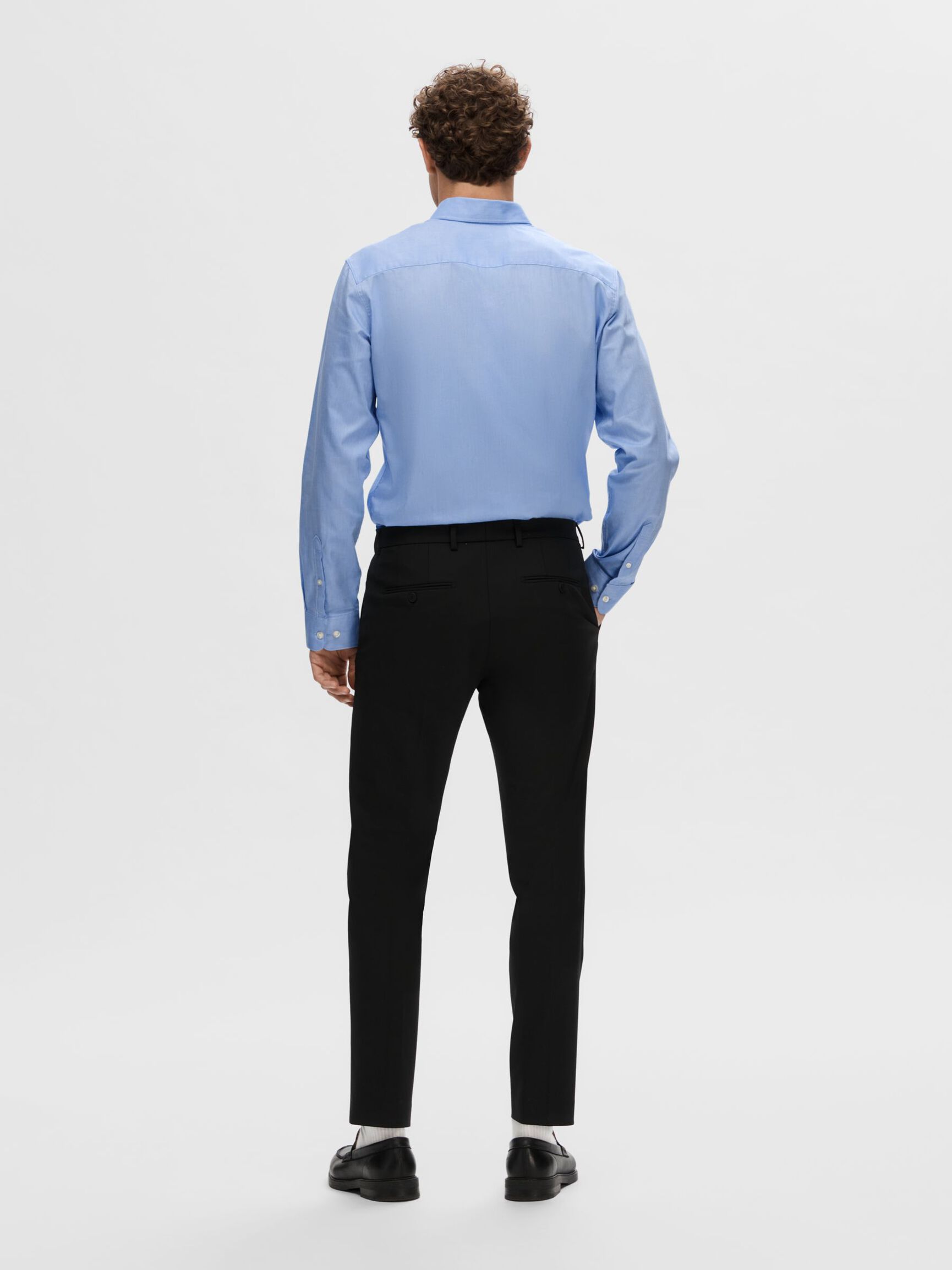 SLIM FIT OVERHEMD, Light Blue, highres