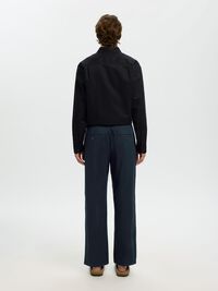 220 LOOSE FIT LINEN-BLEND TROUSERS, Black, highres