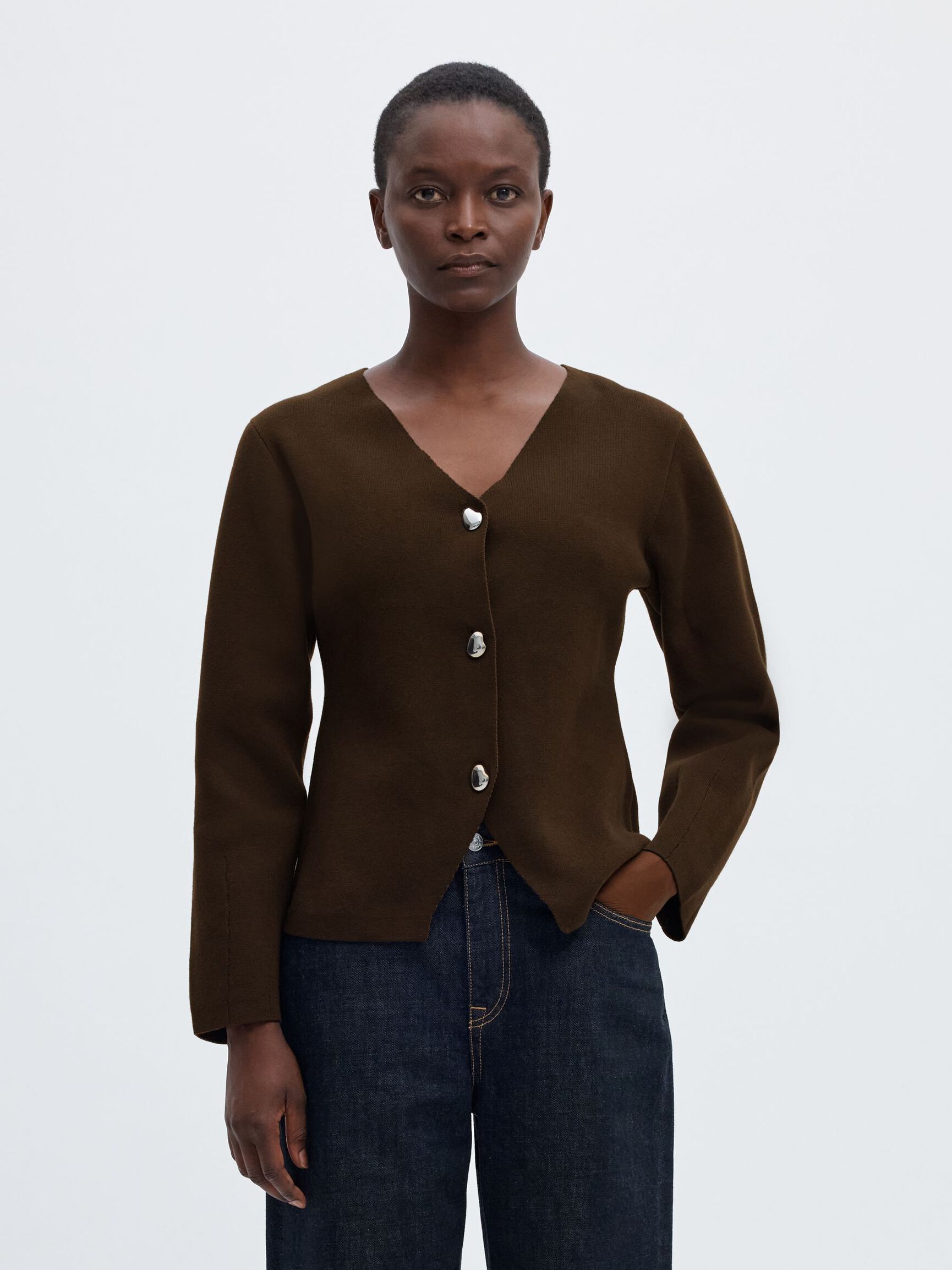 BAUMWOLLMIX STRICKJACKE, Delicioso, highres