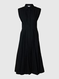 MOUWLOOS MIDI JURK, Black, highres