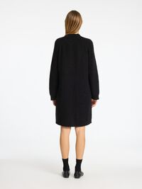 LAINE MÉLANGÉE MINI-ROBE, Black, highres