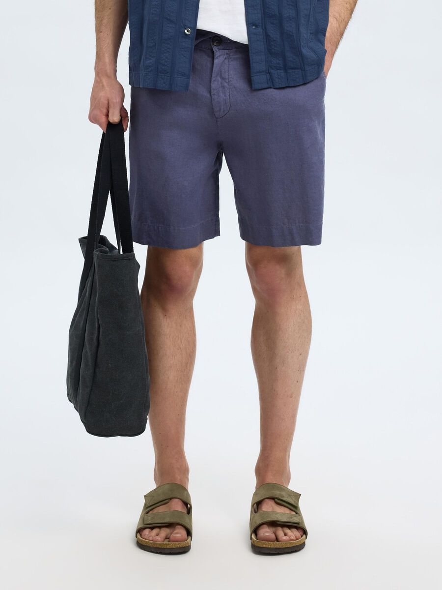 Selected LOOSE FIT SHORTS AUS LEINENGEMISCH, Oceana, highres - 16097541_Oceana_003.jpg