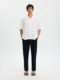 196 STRAIGHT FIT HOSE AUS LEINENGEMISCH, Sky Captain, highres