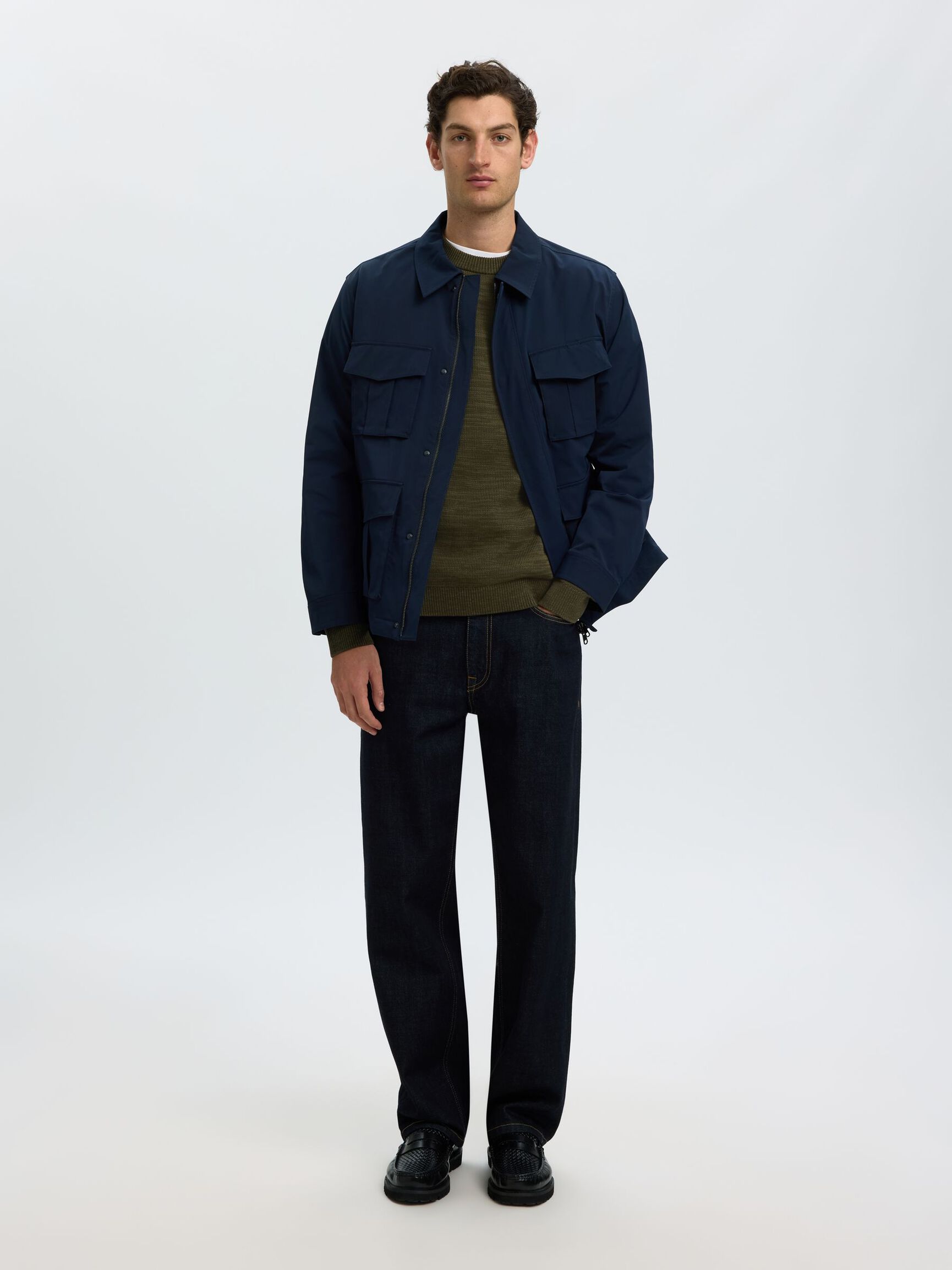 CREWNECK PULLOVER, Forest Night, highres