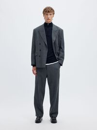 SWETER Z KRÓTKIM ZAMKIEM, Navy Blazer, highres