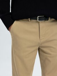 STRAIGHT FIT CHINOS, Greige, highres