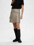 Selected MINI LEATHER SKIRT, Greige, highres - 16084995_Greige_003.jpg