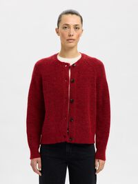 LANGÄRMELIGER STRICKJACKE, Equestrian Red, highres