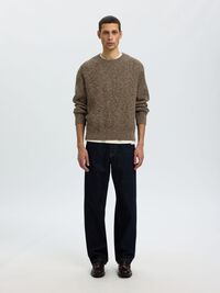 100% COTTON PULLOVER, Turkish Coffee, highres