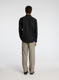 100% LINNETYG SKJORTA, Black, highres