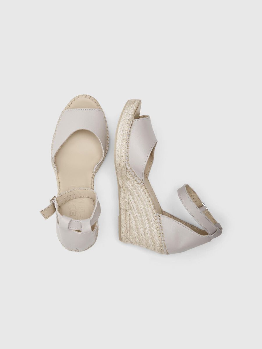 Selected ABSATZ LEDER ESPADRILLES, Greige, highres - 16093418_Greige_005.jpg