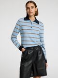 Selected 100% MERINO WOOL LONG-SLEEVED POLO, Cerulean, highres - 16099131_Cerulean_1216468_008.jpg