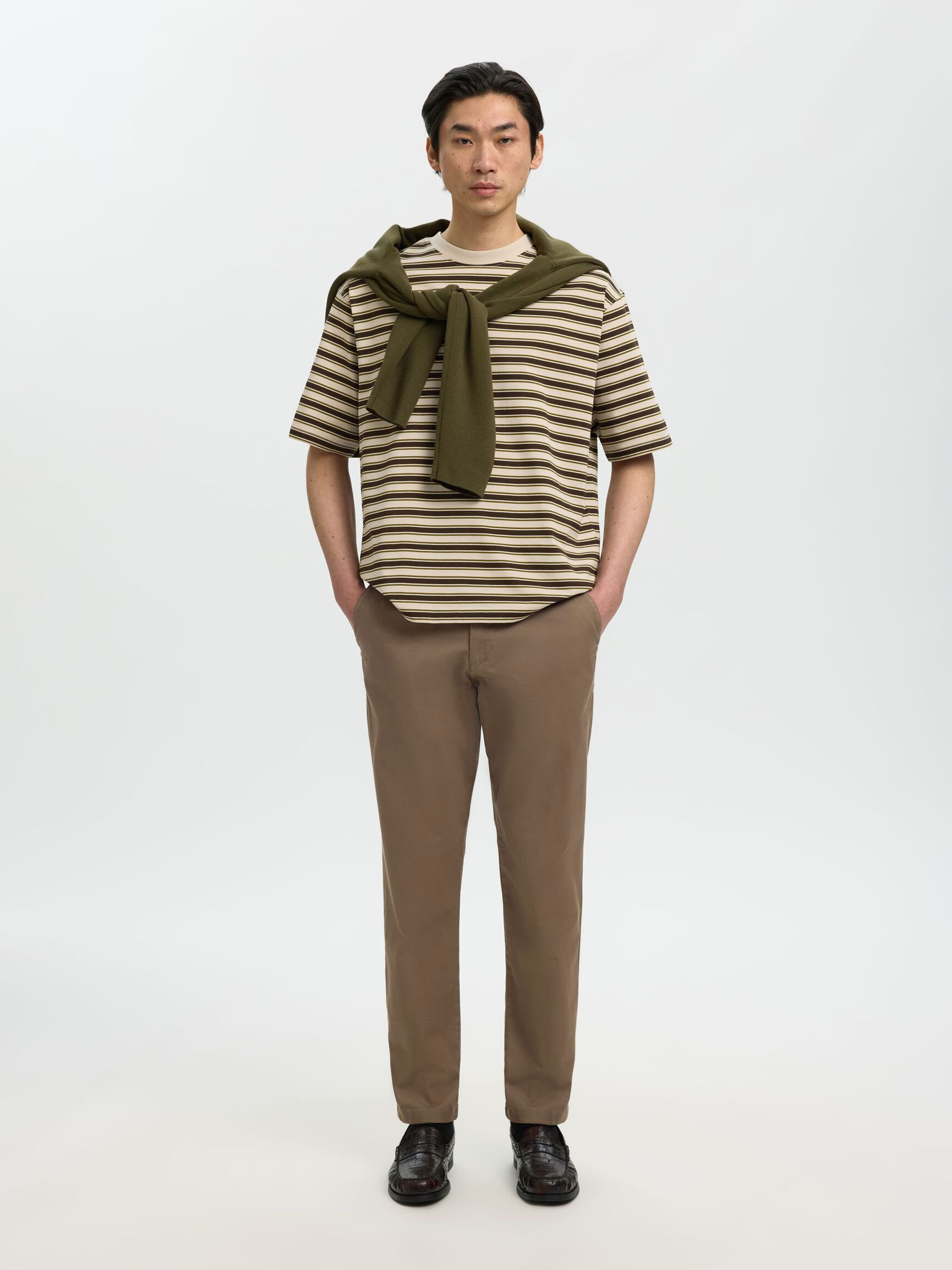 175 SLIM FIT FLEX CHINOS, Chocolate Chip, highres