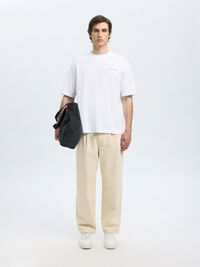 LOOSE FIT PRINTED T-SHIRT, Bright White, highres