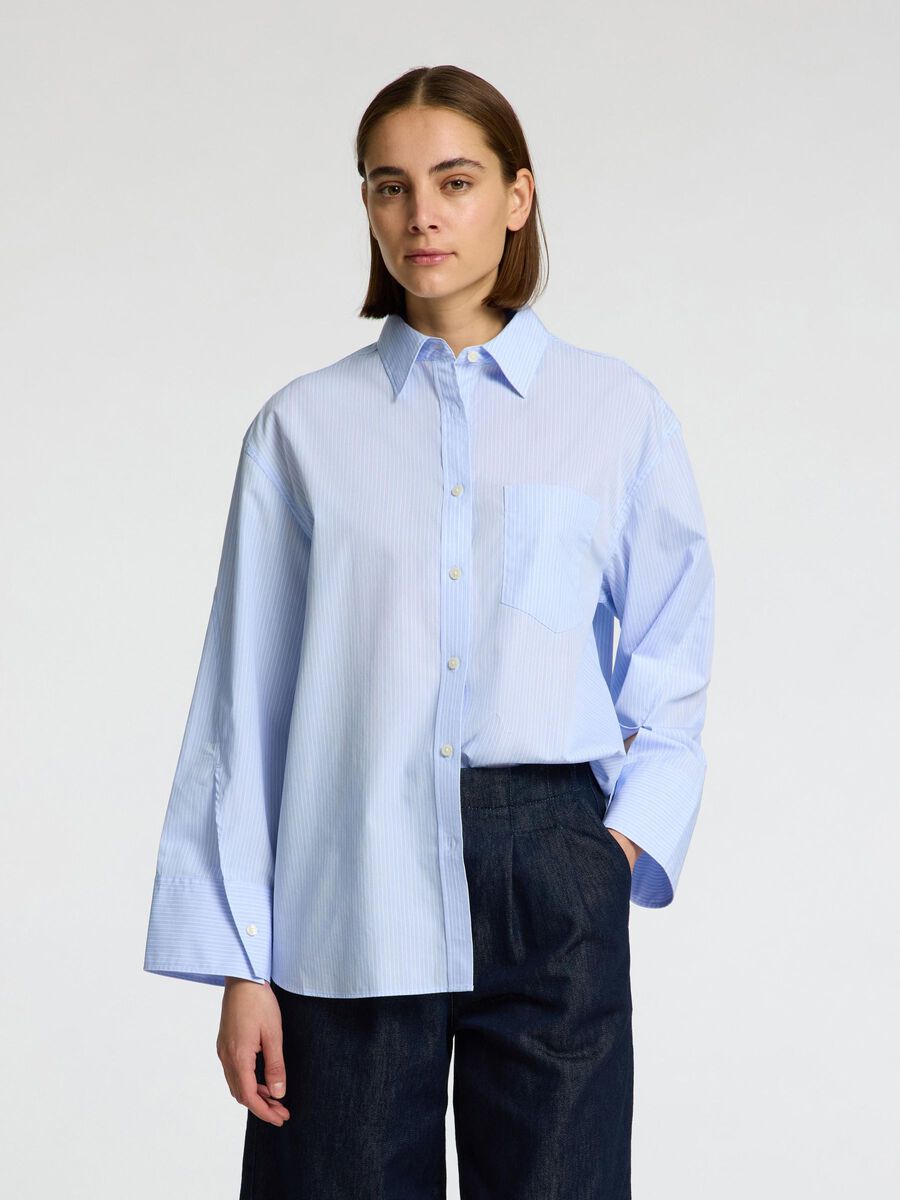 Selected OVERSIZED STRIPED SHIRT, Cashmere Blue, highres - 16099052_CashmereBlue_1214463_003.jpg