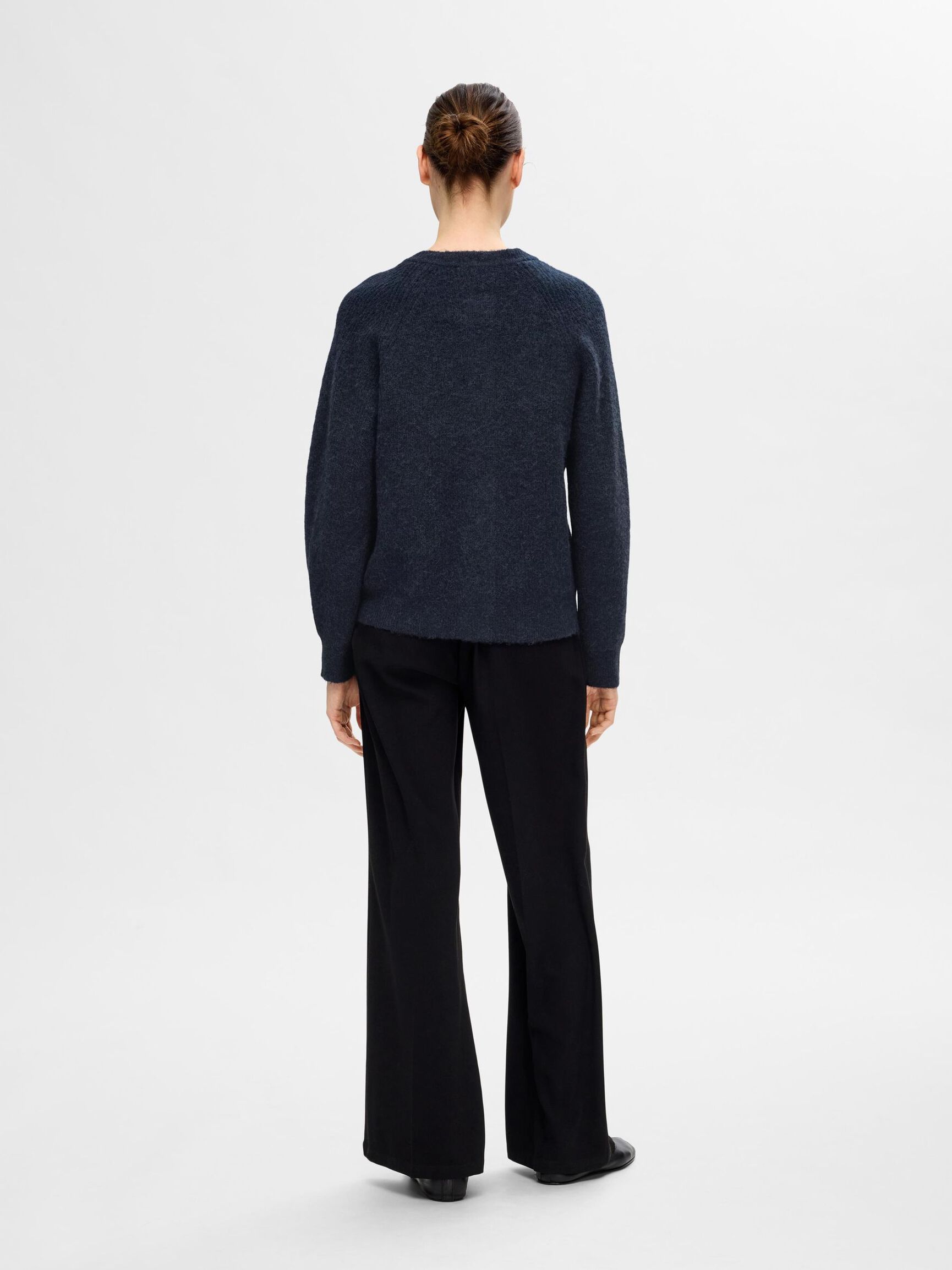 LANGÆRMET CARDIGAN, Dark Sapphire, highres