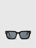 Selected SQUARE FRAME SUNGLASSES, Black, highres - 16097343_Black_002.jpg