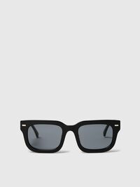 SQUARE FRAME SUNGLASSES, Black, highres