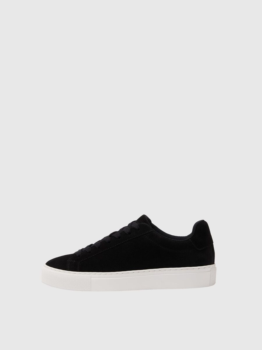 Selected SUEDE TRAINERS, Black, highres - 16097259_Black_001.jpg