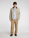 Selected WAXED COTTON JACKET, Feather Gray, highres - 16097932_FeatherGray_005.jpg