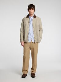 COTON CIRÉ VESTE, Feather Gray, highres