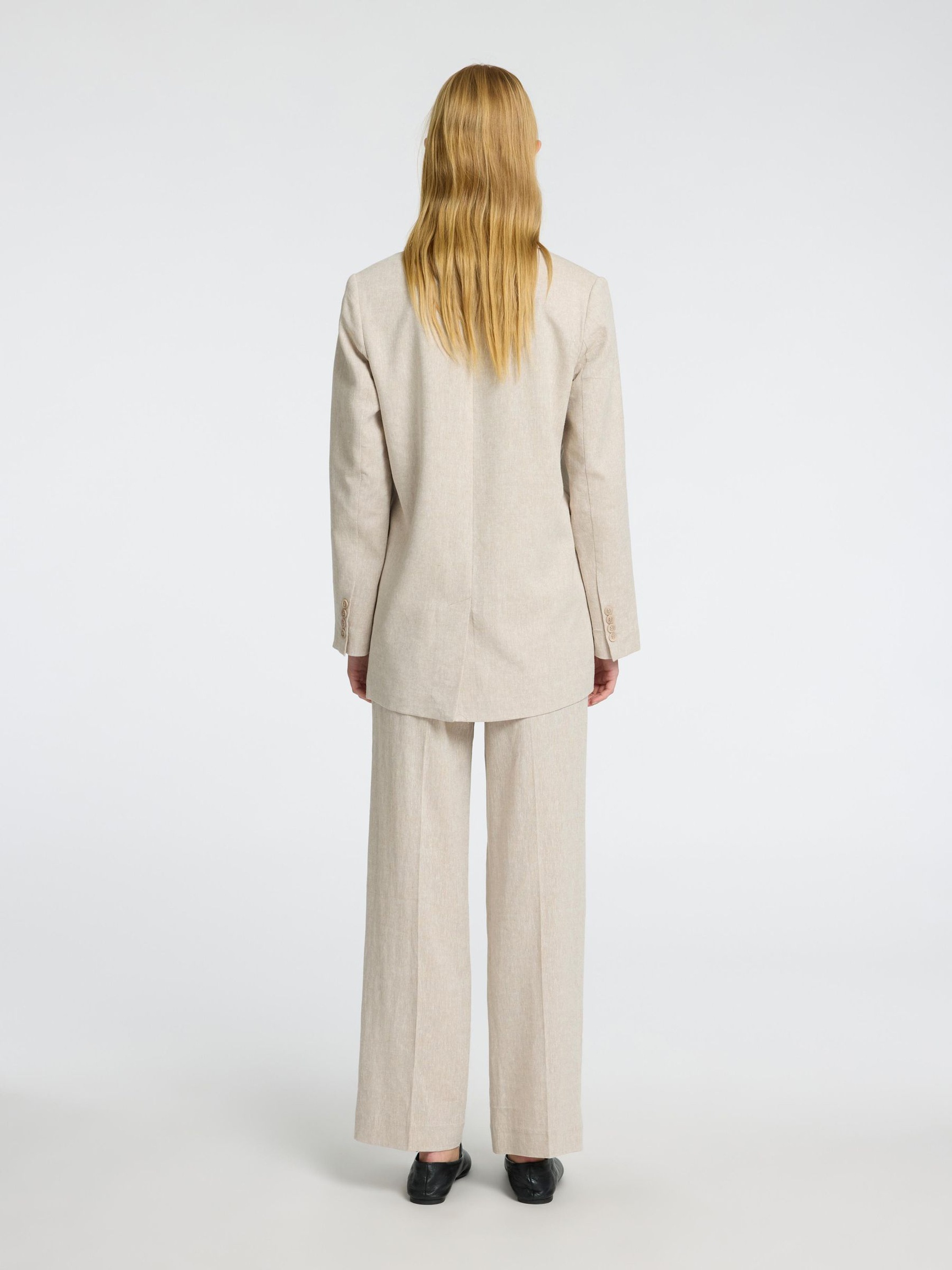 AFSLAPPET PASFORM ENKELTRADET BLAZER, Nomad, highres