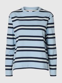 BOXY FIT LONGSLEEVE, Cashmere Blue, highres