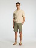 Selected TEXTURED KNITTED POLO SHIRT, Oatmeal, highres - 16097574_Oatmeal_005.jpg