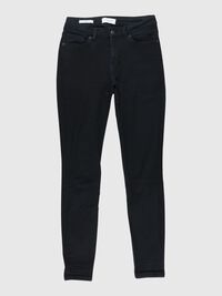 MID WAIST - SKINNY FIT JEANS, Black Denim, highres