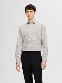 SLIM FIT SKJORTE, Egret, highres