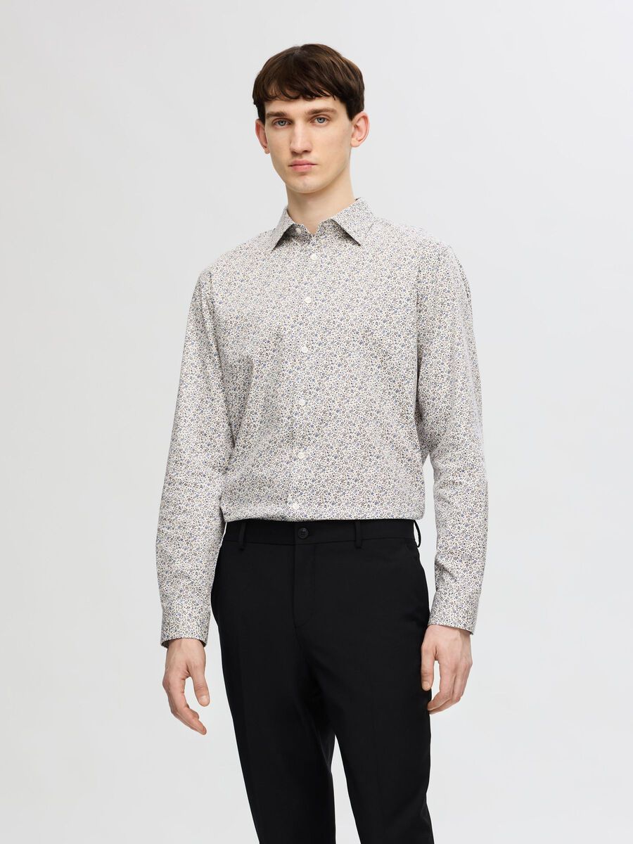 Selected SLIM FIT SKJORTA, Egret, highres - 16096071_Egret_1148371_003.jpg