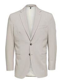 COUPE SLIM EN VISCOSE MÉLANGÉE BLAZER, Plaza Taupe, highres