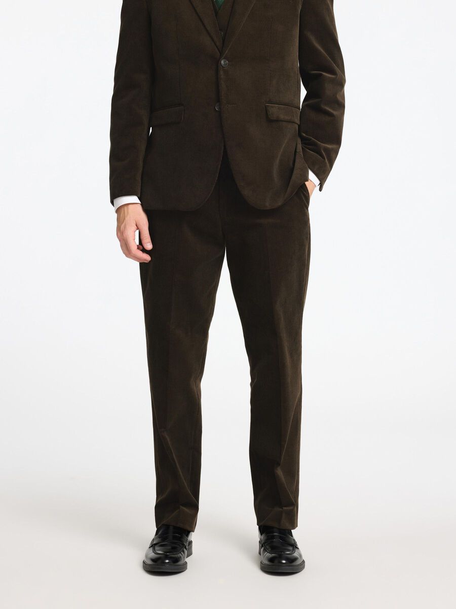 Selected REGULAR FIT CORDUROY TROUSERS, Morel, highres - 16094864_Morel_1125978_003.jpg