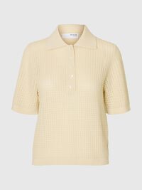 TEJIDO DE ALGODÓN CAMISETA DE POLO DE PUNTO, Birch, highres
