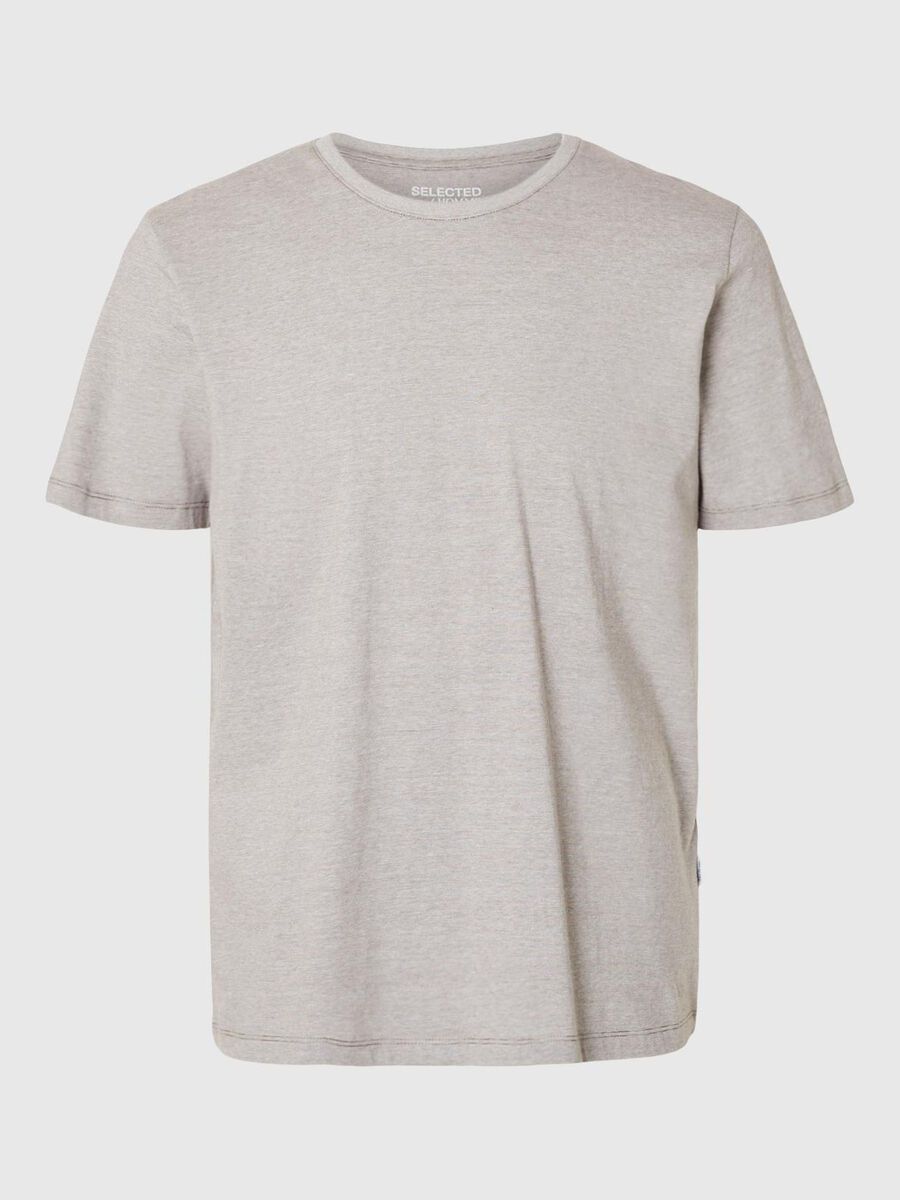 Selected KORTE MOUWEN T-SHIRT, Morel, highres - 16087843_Morel_1025818_001.jpg