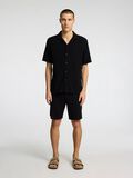 Selected BAUMWOLL KURZARMHEMD, Black, highres - 16089552_Black_005.jpg