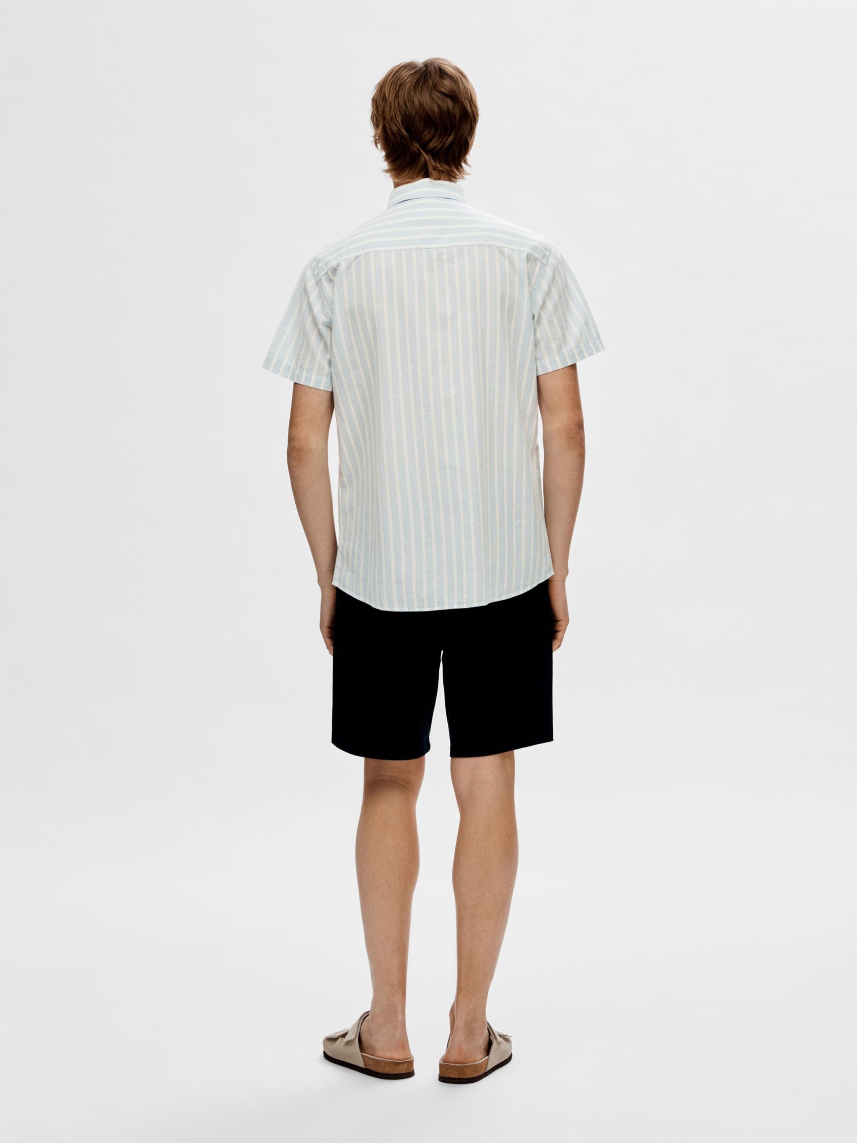 CLASSIC SHORT SLEEVED SHIRT, Cashmere Blue, highres
