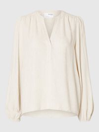 MEZCLA DE VISCOSA BLUSA, Sandshell, highres
