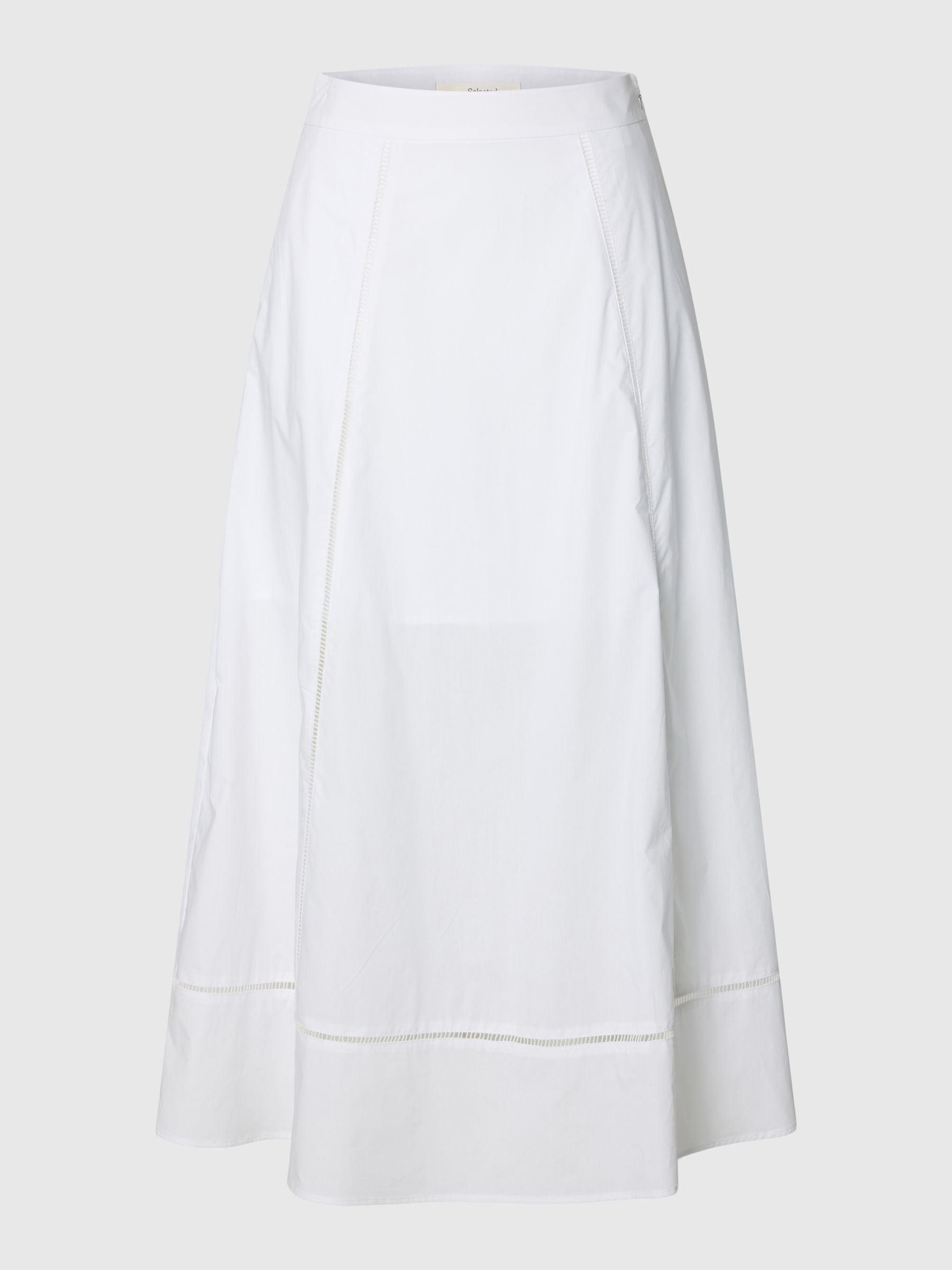 BAUMWOLL MAXIROCK, Bright White, highres