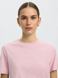 CLASSIC COTTON T-SHIRT, Bleached Mauve, highres