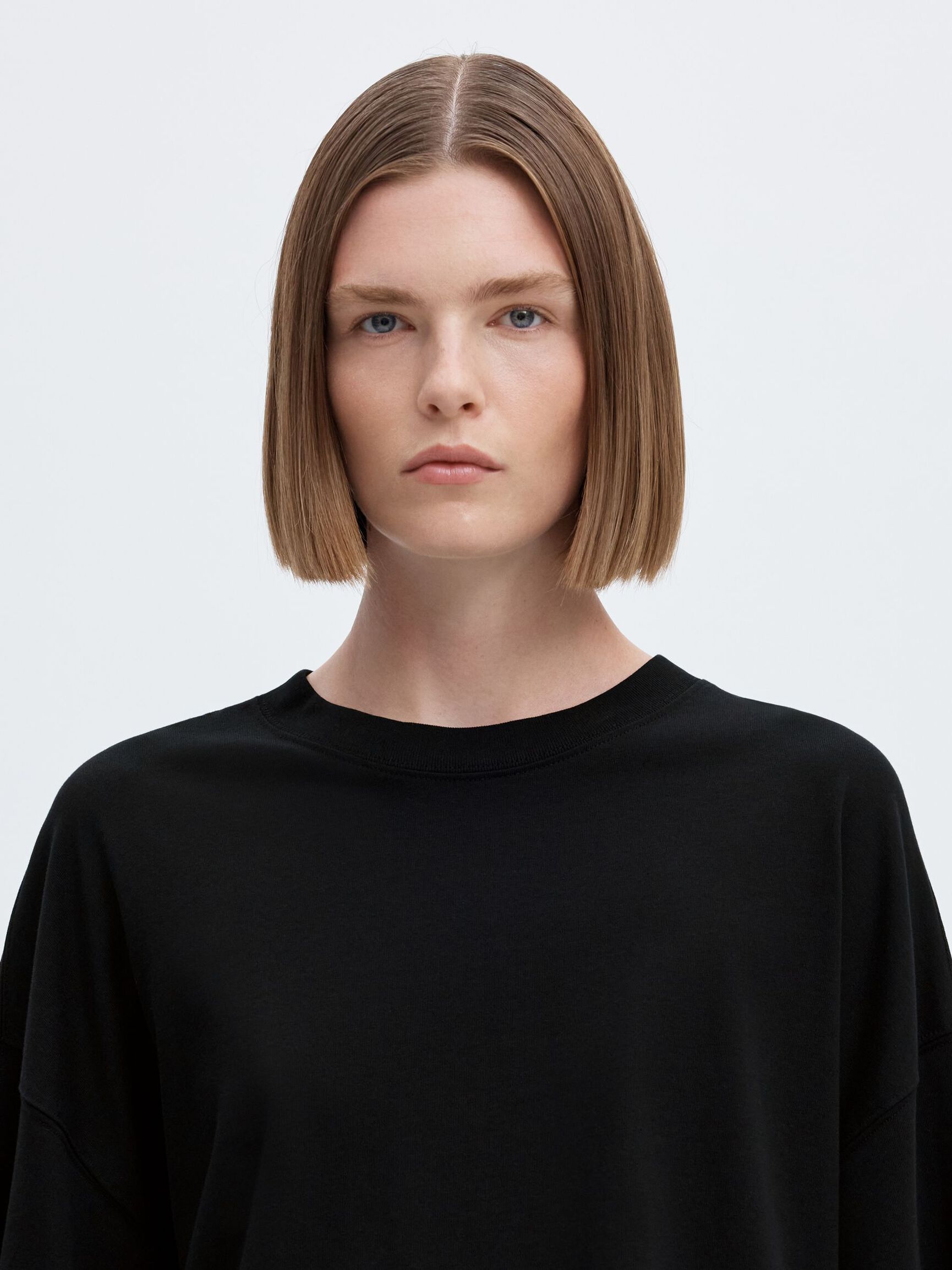 ESSENTIAL OVERSIZED T-SHIRT, Black, highres