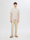 Selected HALF-ZIP PLISSEE POLO SHIRT, Egret, highres - 16094291_Egret_005.jpg