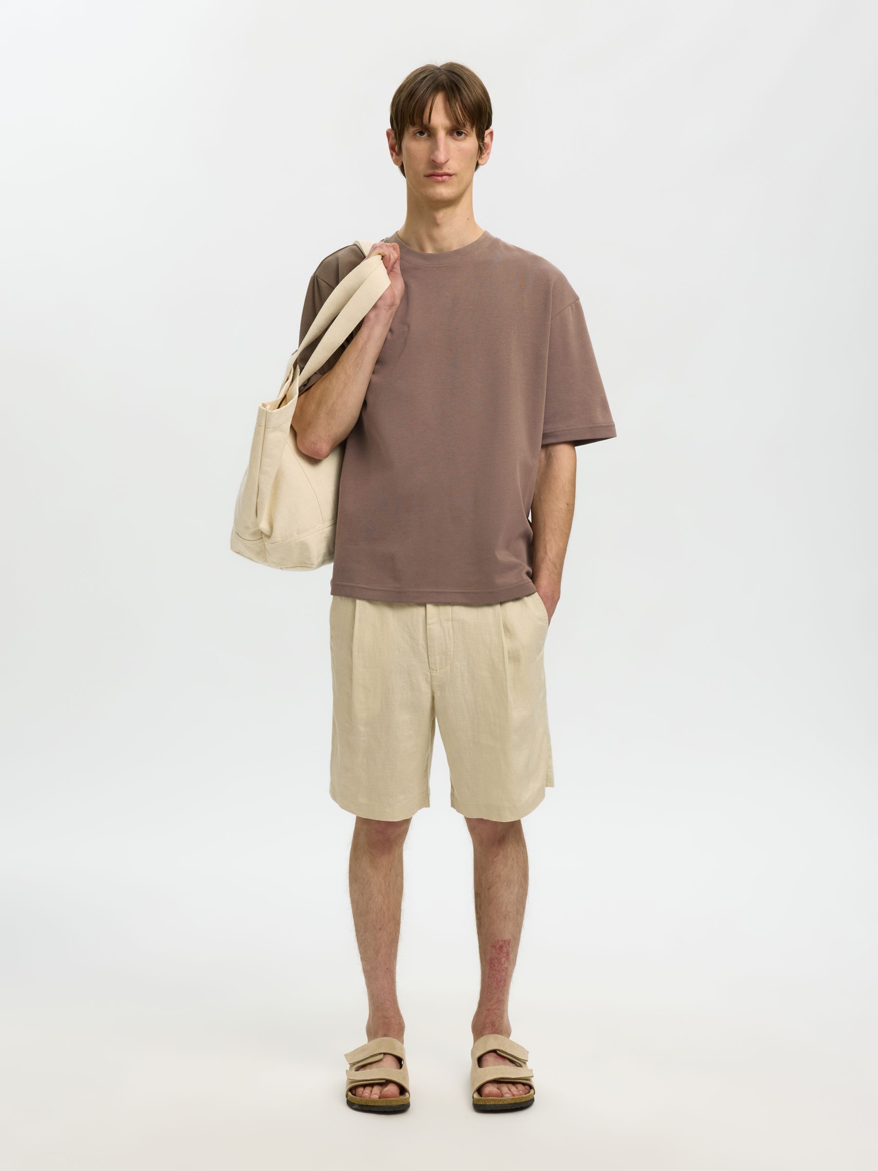 LOOSE FIT T-SHIRT, Morel, highres