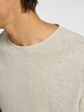 Selected LEINEN T-SHIRT, Oatmeal, highres - 16089504_Oatmeal_006.jpg