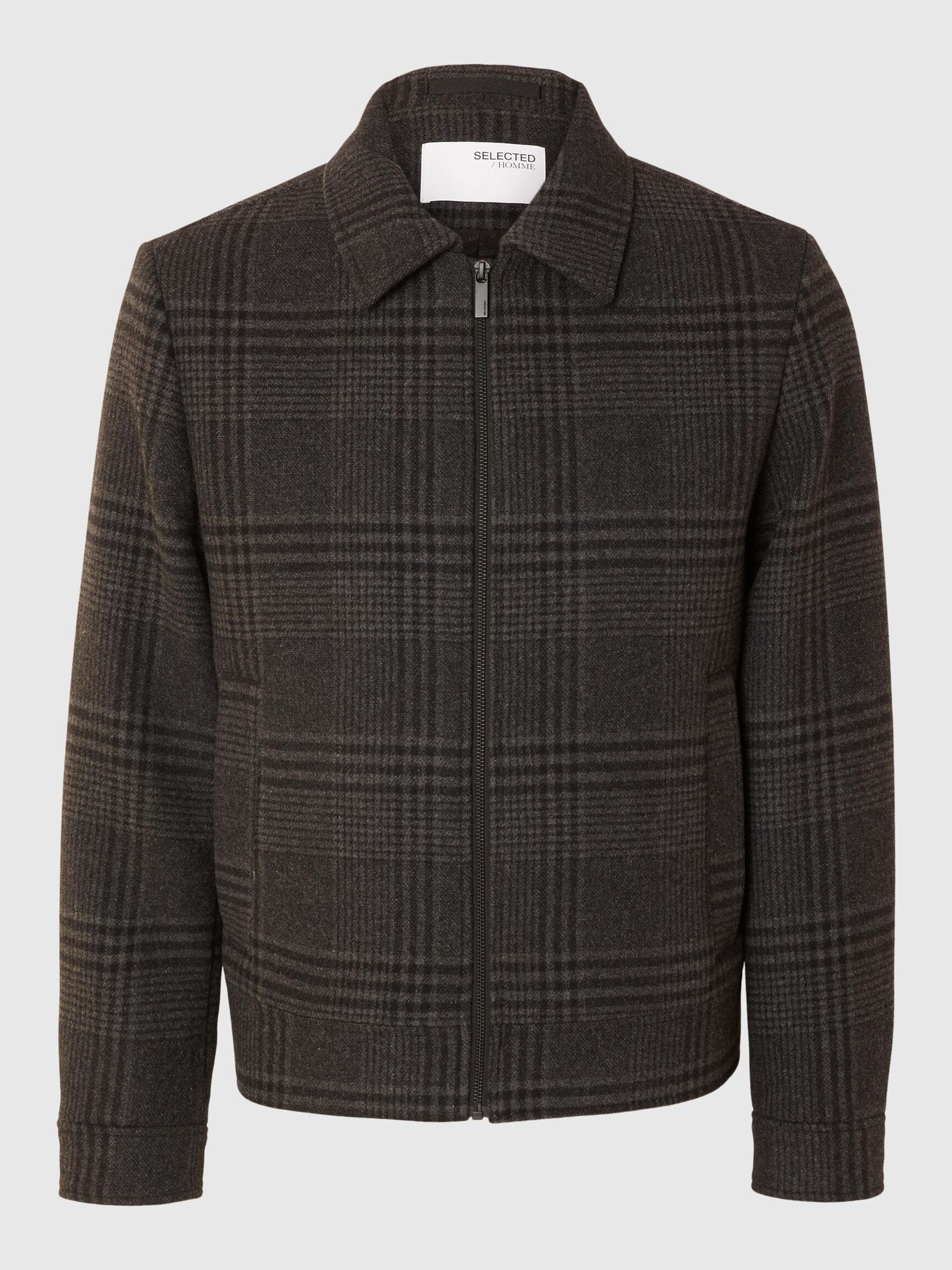 REISSVERSCHLUSS WOLLGEMISCH JACKE, Elephant Skin, highres