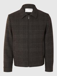 REISSVERSCHLUSS WOLLGEMISCH JACKE, Elephant Skin, highres