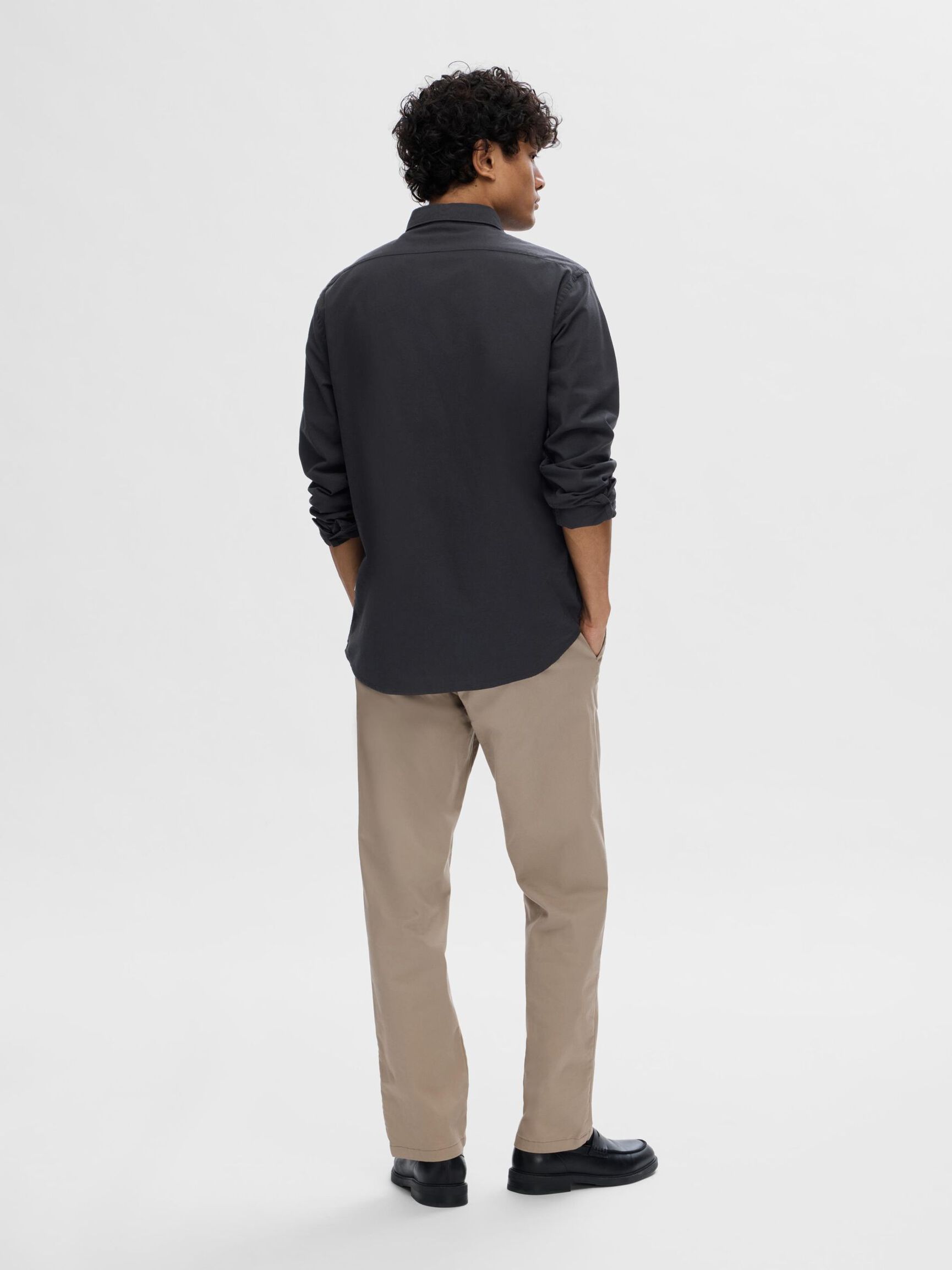 OXFORD HEMD, Black, highres