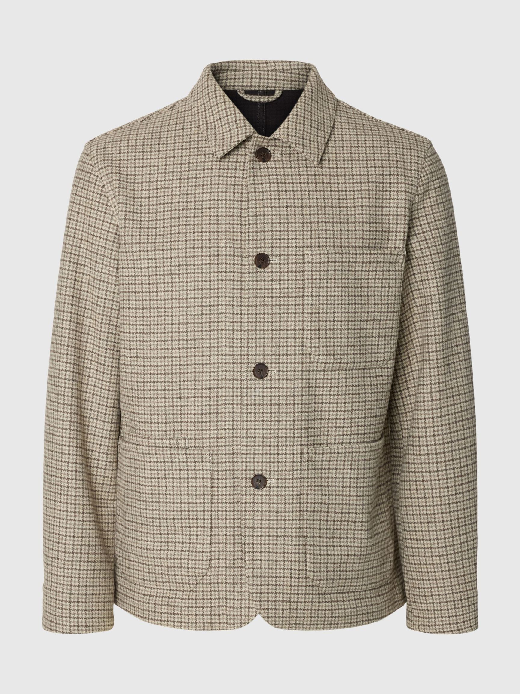 MÉLANGE DE LAINE BLAZER, Light Grey Melange, highres